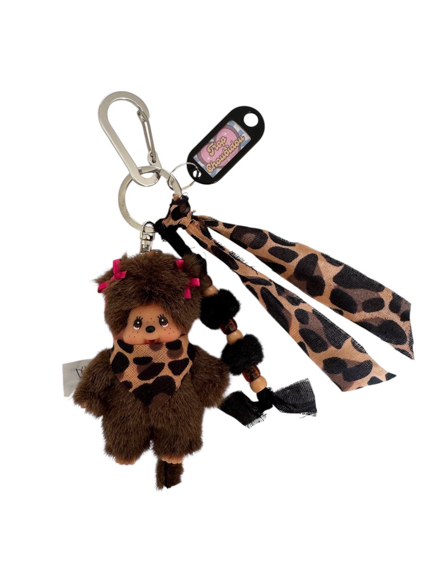 Grigri Monchhichi Léopard – Modèle Garçon ou Fille | Édition Trop Choubidou