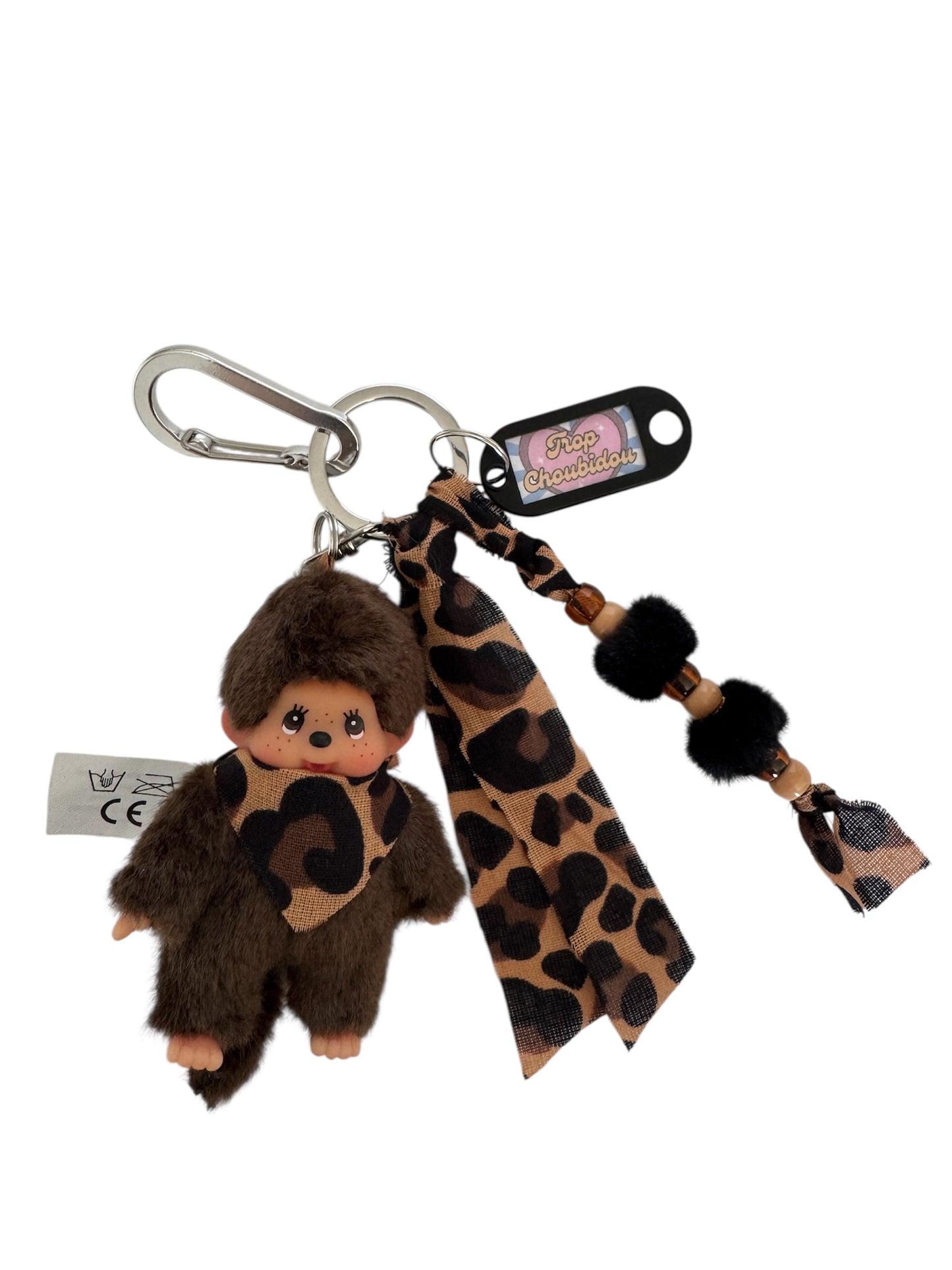 Grigri Monchhichi Léopard – Modèle Garçon ou Fille | Édition Trop Choubidou